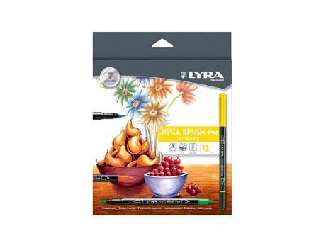 Marcador Lyra Aqua Brusf Duo Caixa de 12 Núcleos