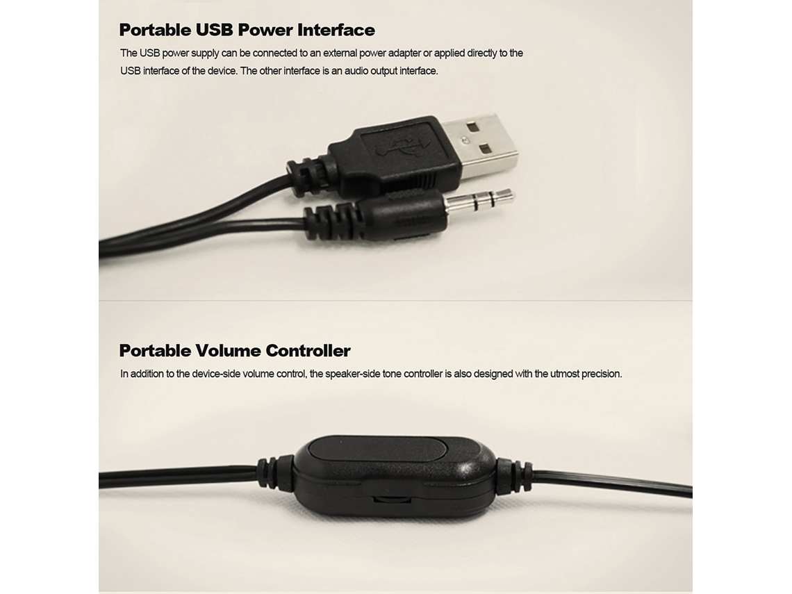 Subwoofer Con Cable Sada D-202 Con Luz Led Estéreo Para Pc, Portátil Y Teléfono Móvil.