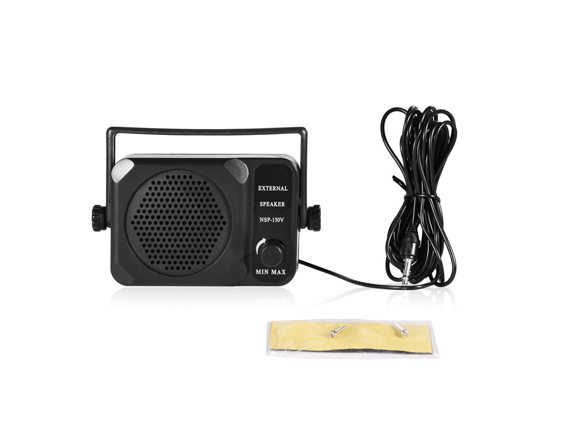 Altavoz Externo Mini Portátil De 3,5 Mm Para Radios De Coche Bidireccionales Yaesu/icom - Negro