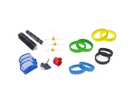 Neumáticos Ad-8 piezas para ruedas Irobot Roomba con piezas de repuesto compatibles con rueda de cepillos de filtros Irobot