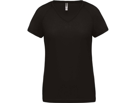 Camiseta de Mujer para Deporte PROACT Multideportes Poliéster Negro (S)