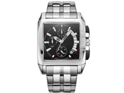 Reloj Analógico De Cuarzo Para Hombre Con Brazalete De Acero, Caja De Aleación Y Cronógrafo.