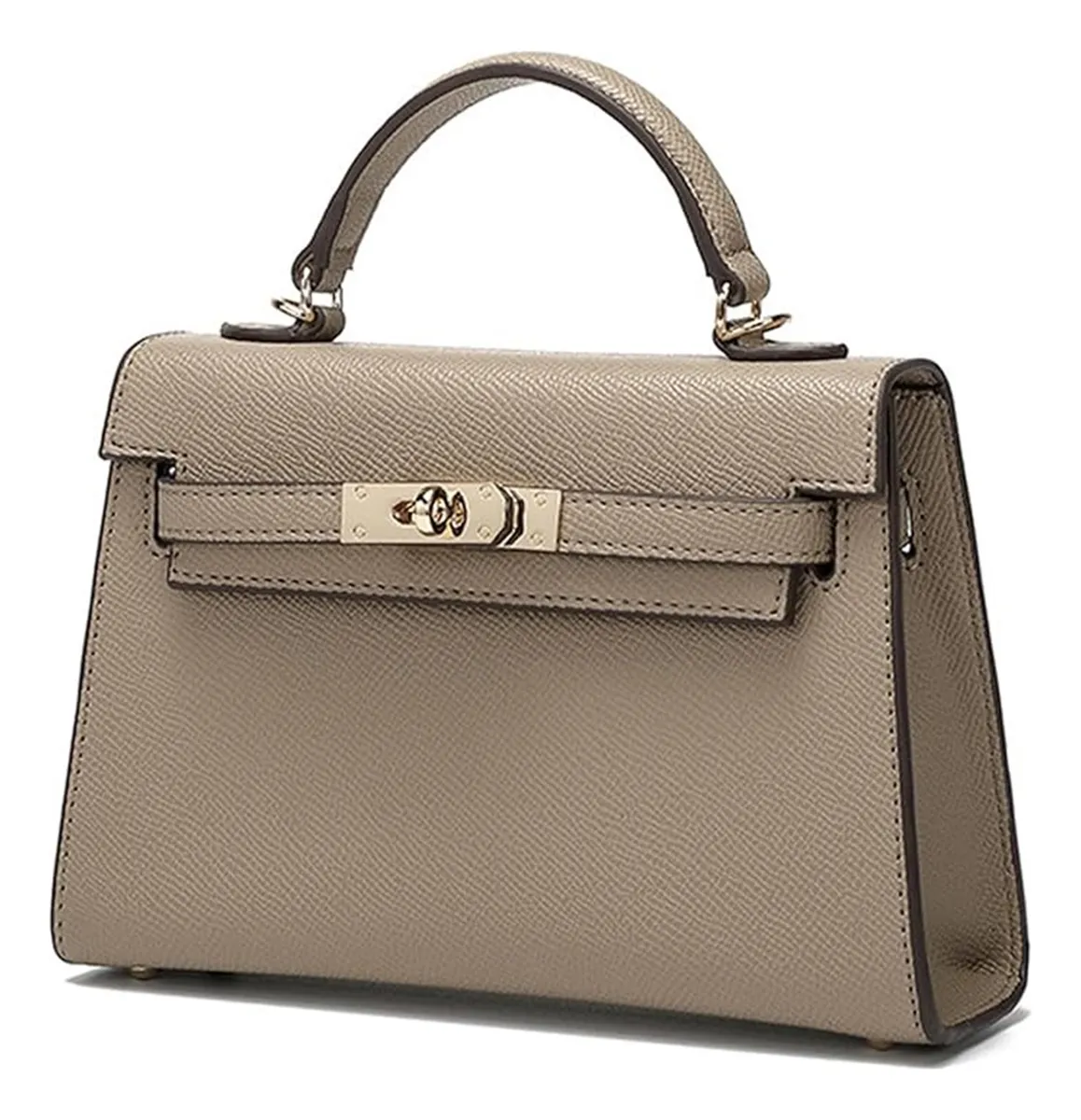 Mini bolsos de cuero para mujer, bolsos de hombro con asa superior, vayotoy