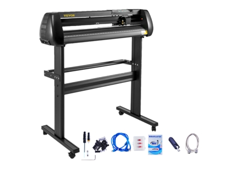 VEVOR-cortador de vinilo de 34 pulgadas/Plotter, máquina cortadora de carteles, Software, pantalla LCD de 3 cuchillas