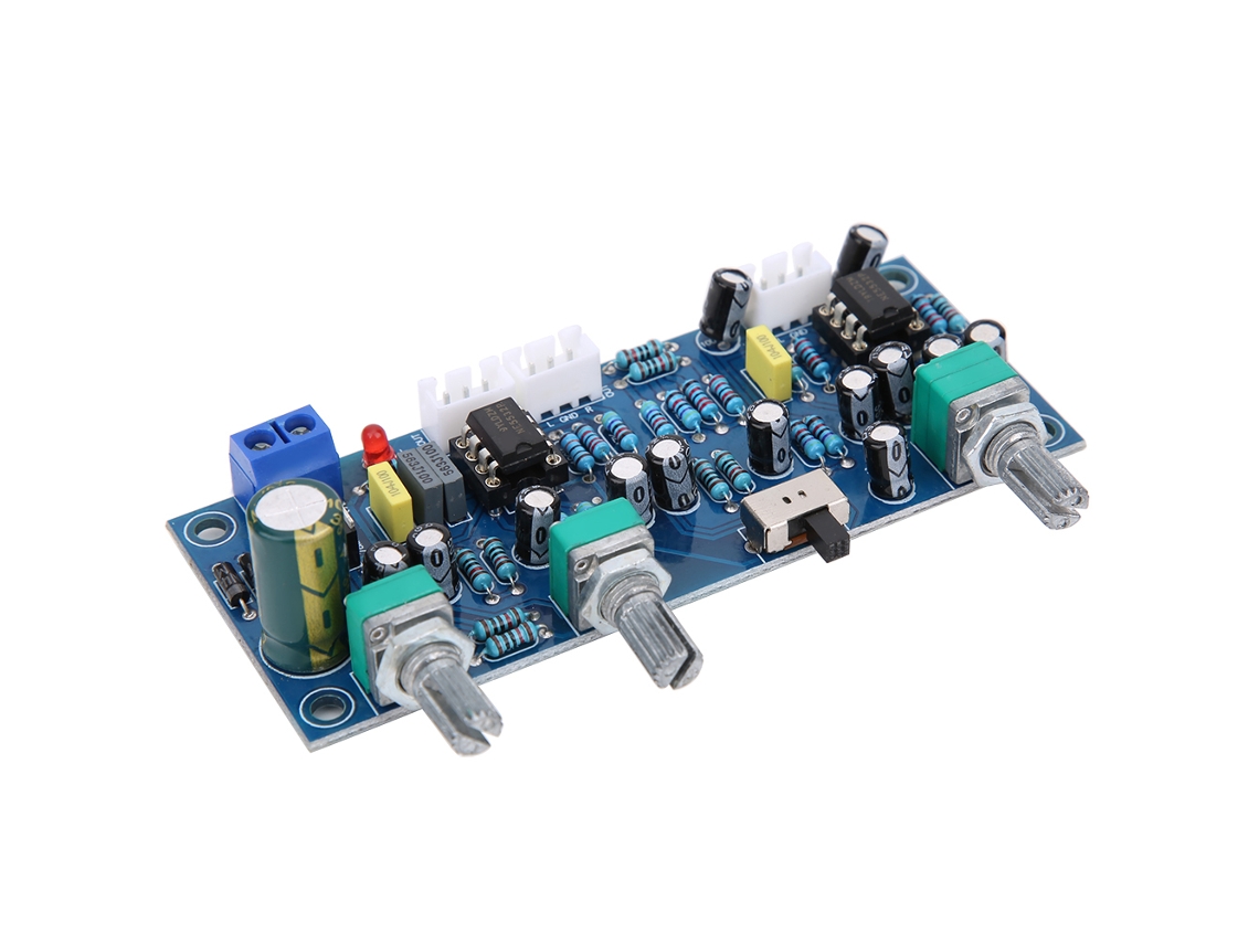 Placa Preamp 2.1 Canales Filtro Pasa Bajo Subwoofer Placa De Tono Circuito Hifi