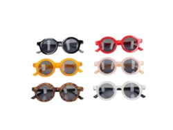 Bjww-6 Óculos De Sol Para Crianças Lindos Redondos Com Proteção Uv 6 Cores Leve Para Meninos E Meninas