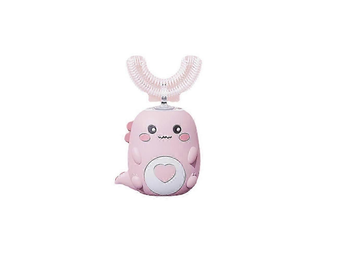Cepillo de dientes ultrasónico de silicona en forma de U para niños con rotación de 360 ​​grados, cepillo de dientes automático GOKOCO