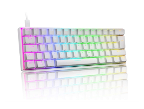 60% True Keyboard Teclado mecánico para jugar tipo C con cable 61 teclas retroiluminado con Led teclado Usb impermeable 14 Chroma Rgb BISBISOUS