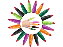 RNEMITERY Vampire Finger Halloween, herramienta de escritura ergonómica para fiestas de disfraces y mascaradas, 48 piezas