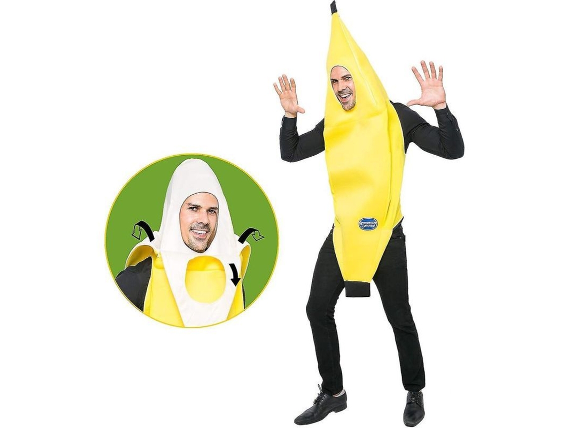 Traje De Plátano Adulto Deluxe Para Festa De Halloween E Disfraces De Cosplay