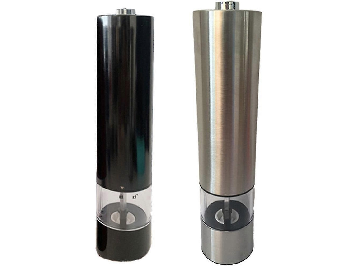 Molinillo eléctrico de sal y pimienta Rosewell, molinillo de acero inoxidable con luz y funcionamiento a batería.