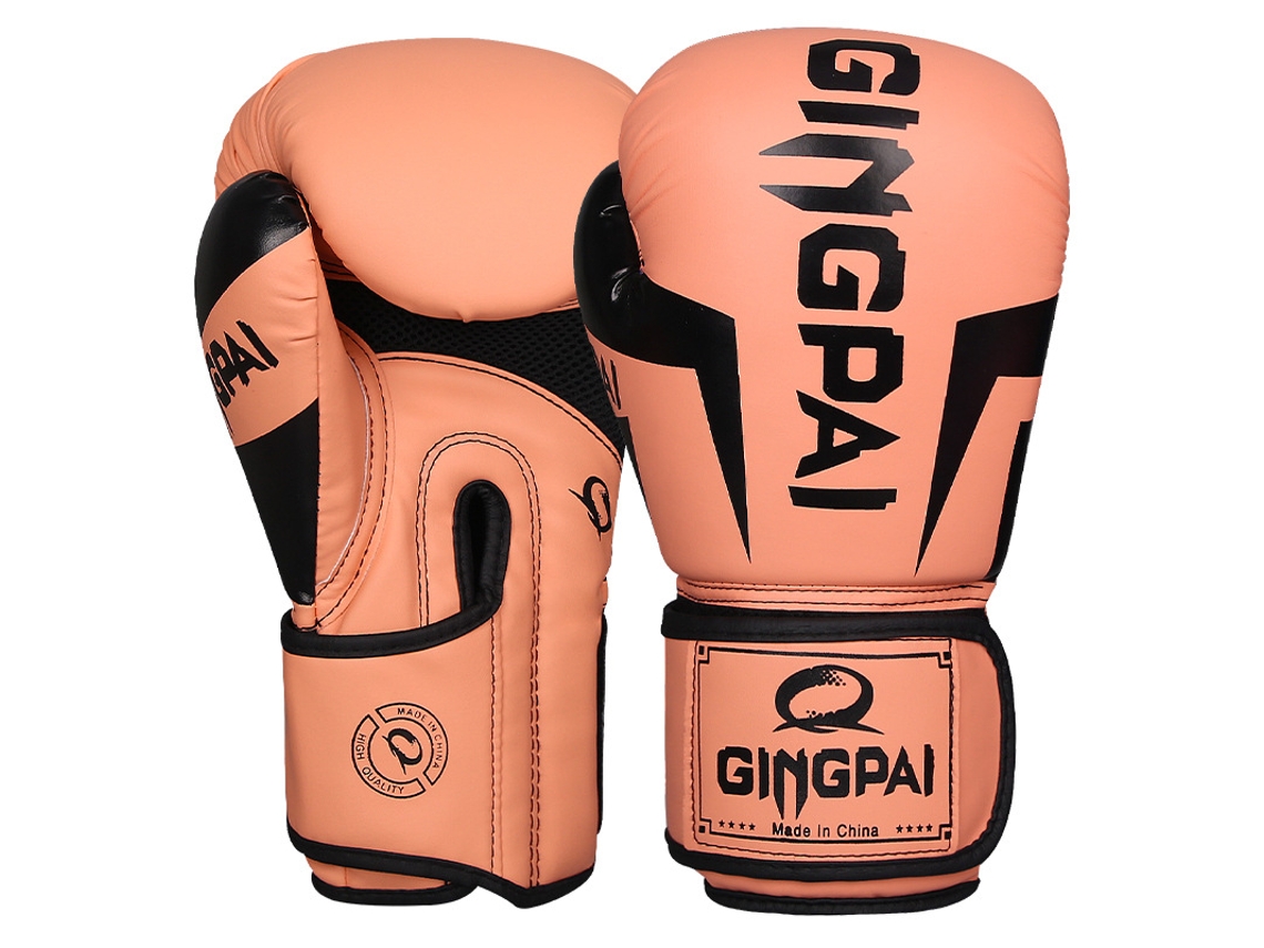 Juego de guantes de boxeo Eifson de 170 g para entrenamiento con saco de boxeo, kickboxing y muay thai (naranja y rosa)