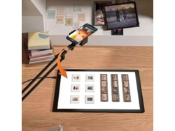 Visualizador USB A4 ultrafino. Digitaliza negativos película fotográfica. Ajuste brillo escala.
