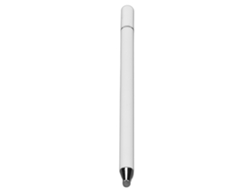 Lápiz táctil capacitivo para tableta y teléfono de alta precisión, sensibilidad y ligereza, luz blanca dorada.