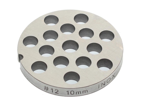 Discos de Picadora de Carne REBER N°12 (Acero Inoxidable - 10 mm - 4312 A/10)