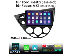 Radio Android Junsun para Ford Fiesta (1995-2001) y Focus Mk1 (1998-2004), Wifi, 8 núcleos, 4+64 GB