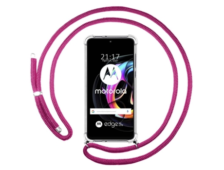 Carcasa Motorola Edge 20 Lite TUMUNDOSMARTPHONE Colgante Rosa