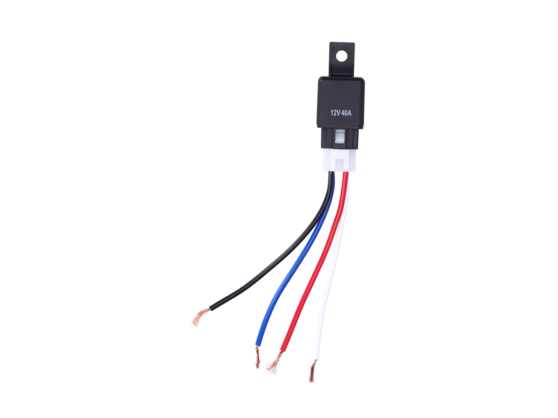 Relé Impermeable De 4 Pines Con Cable De Nailon Para Automoción, Cobre Estañado, 12 V Cc 40 A