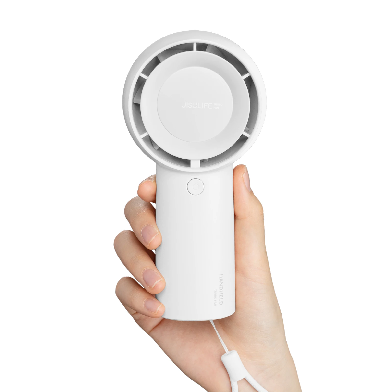 Ventilador Turbo De Mano (blanco De 4000 Mah), Batería Recargable Usb De 4000 Mah, 5 Configuraciones De Velocidad Del Viento