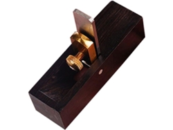 Mini Cepillo De Mano De Acero Con Cuerpo De Madera Dura Y Mango De Ébano Resistente.