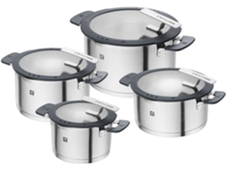 Batería Cocina ZWILLING (Plateado, Negro - Acero Inoxidable - 4-pzs)