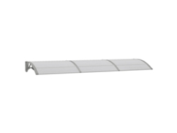Marquesina de Puerta Policarbonato VIDAXL Gris (300x75 cm)