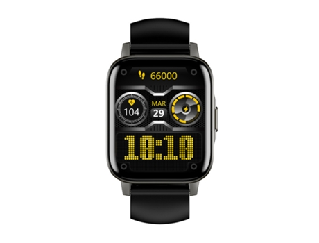 Smartwatch, 15 días de energía de larga duración, resistente al agua IP68, apto para Android y iPhone, Negro CHRONUS