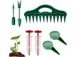 Sembradora Manual De Jardín, Juego De Herramientas Para Cavar Y Plantar Sembradora Compacta De Mano Para Flores, Césped