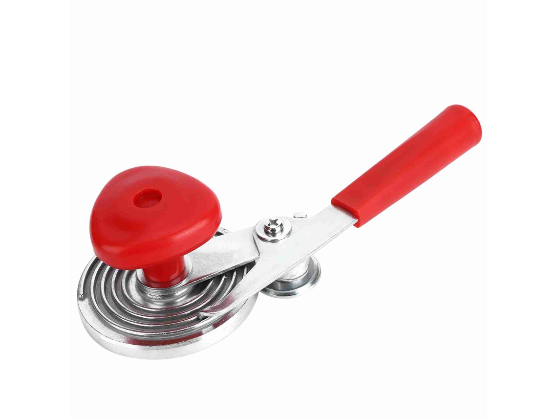 Selladora Manual De Latas A Presión Para Sellar Latas Y Frascos De Vidrio, Color Plata Y Rojo.