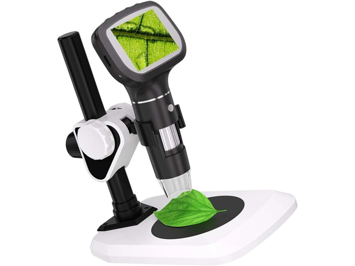 Microscopio Digital Con Pantalla Lcd De 6,1 Cm Y Aumento De 1600x, Fácil De Usar.