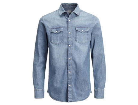 Camisa Vaquera JACK AND JONES (M - Azul)