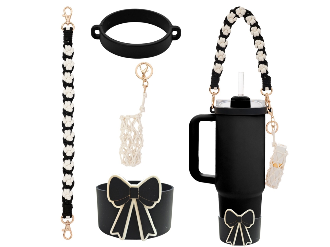 Juego de 4 accesorios para tazas EIFSON con mini bolsa de almacenamiento para Stanley y Owala (08)