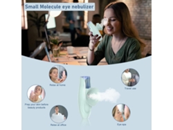 Vaporizador facial y spa para ojos 2 en 1. Mini vaporizador facial caliente profesional portátil para limpieza facial profunda: el vaporizador facial iónico de mano LADY RIGHT IKIKSO