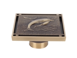 Desagüe De Cobre Antiguo Para Baño Con Tapa, Filtro Antiolor Y Antiatascos.
