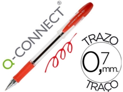 Bolígrafo Q Connect Delta Vermelha2