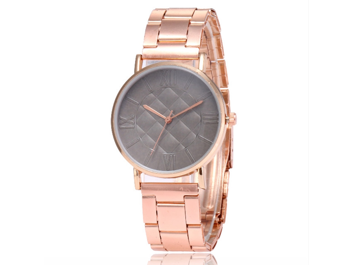 Reloj Casual De Moda Unisex Zhoulianfa Con Brazalete De Acero Y Cuarzo Gris.