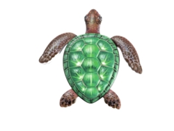 Estatua de tortuga y esculturas de animales marinos de metal para decoración del hogar