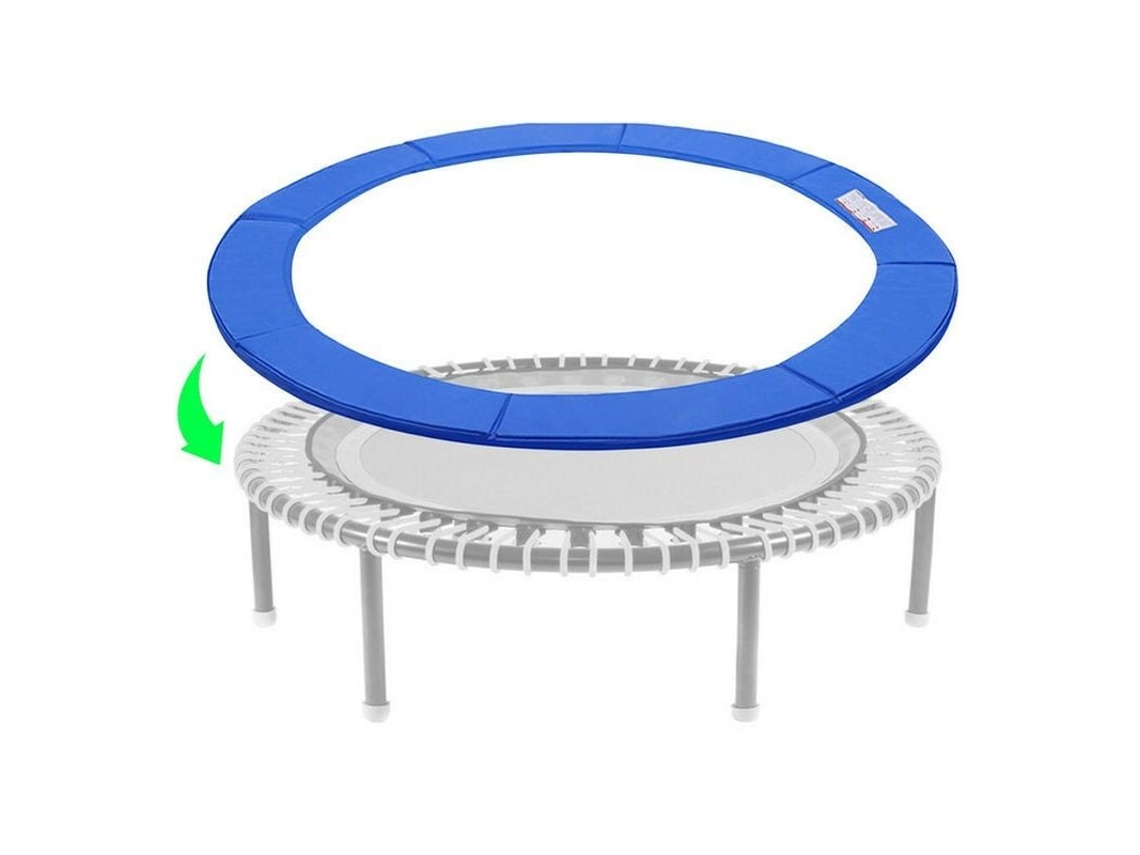 Protector de resorte resistente a los rayos UV, colchoneta protectora para trampolín con espuma EPE, acolchado de seguridad cómodo, sin orificios para postes.