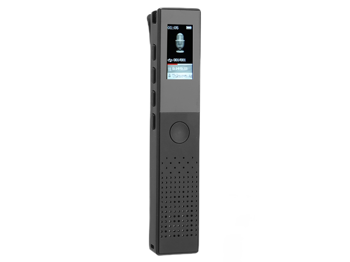Gravador De Voz Digital Portátil Mini Com Gravação Por Ativação De Voz E Reprodução Usb Mp3 8gb Para Reuniões Aulas Entrevistas
