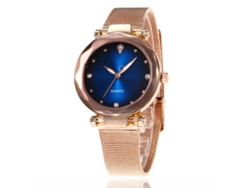 Reloj De Pulsera De Aleación Para Hombre Con Correa De Cuarzo Azul Sencilla Y Moderna.