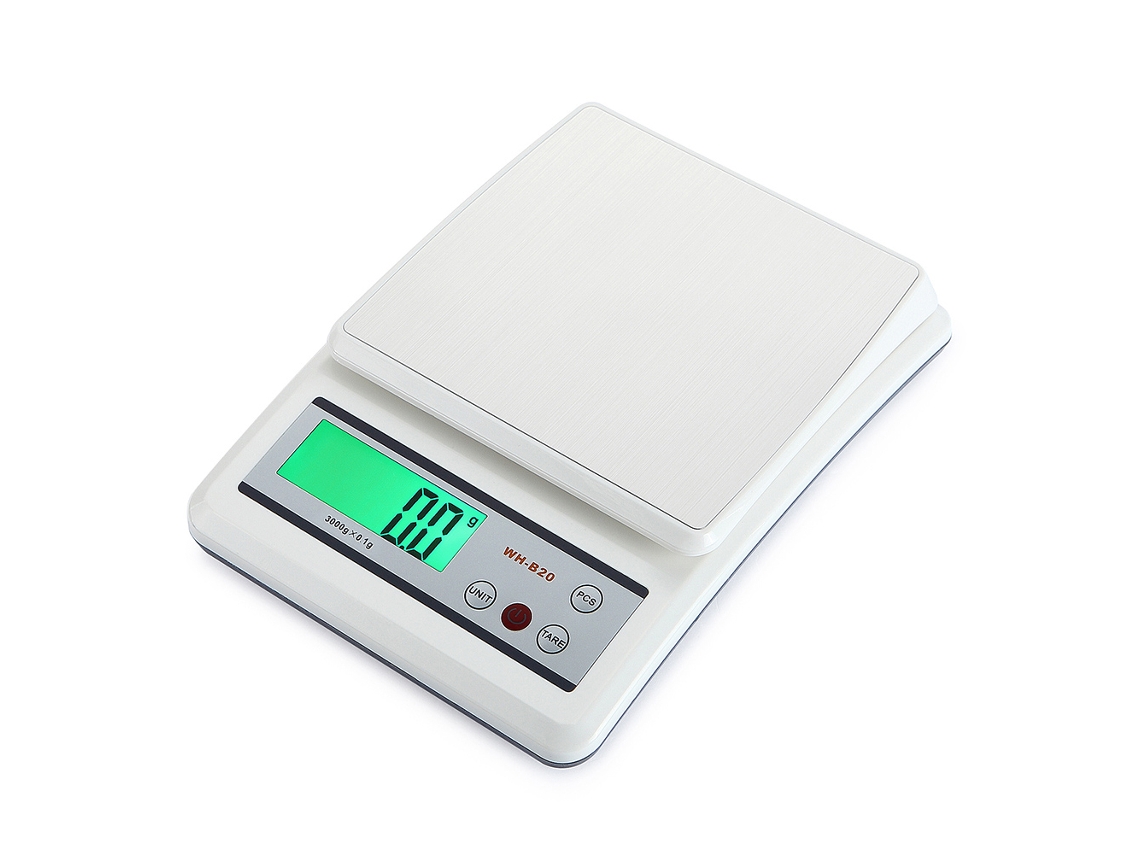 RELAVAEV Balança de cozinha eletrônica digital multifuncional de alta precisão de 3 kg/0,1 g para padaria