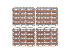 52 Cuchillas De Afeitar, 5 Capas, Compatibles Con Las Recortadoras Gillette Fusion Para Hombre.