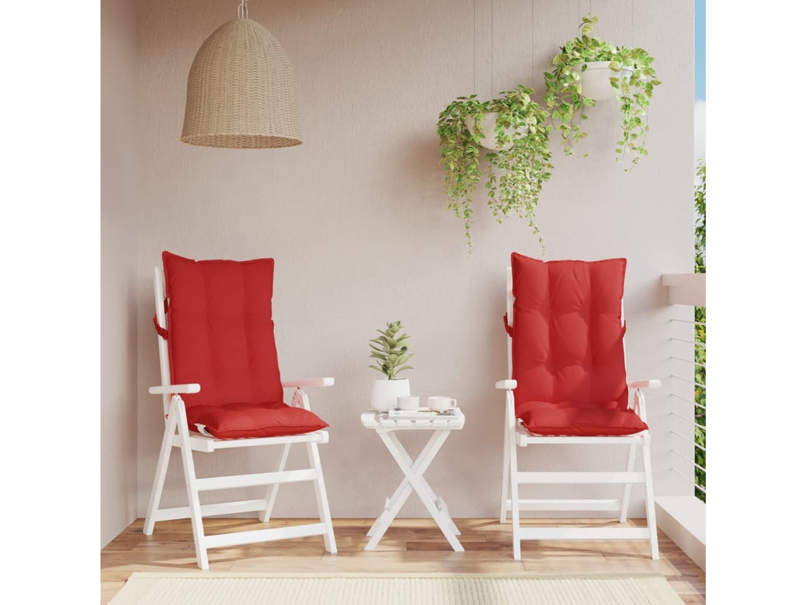 Juego de 2 cojines para silla Oxford HARLANV1 (rojo)