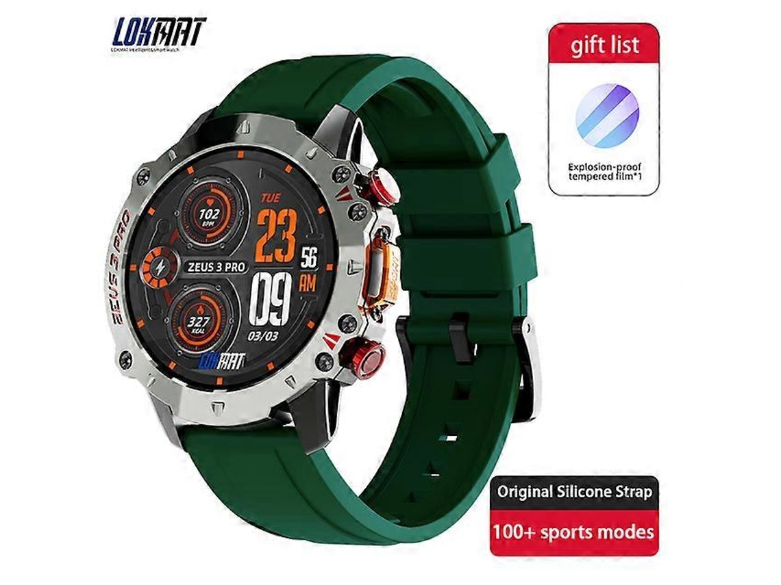 Reloj inteligente deportivo Zeus 3 Pro con Bluetooth y llamadas, resistente al agua, pantalla táctil y función de espera prolongada Ly Ebike