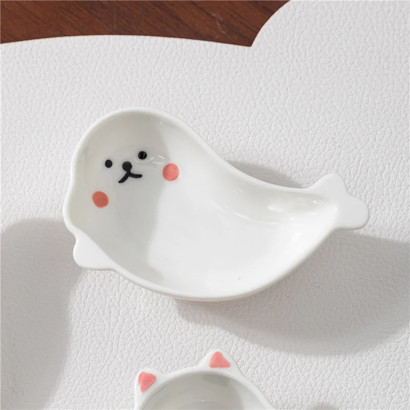 Plato De Cerámica De Estilo Japonés (4 Pulgadas), Plato De Cerámica Creativo Para El Hogar.