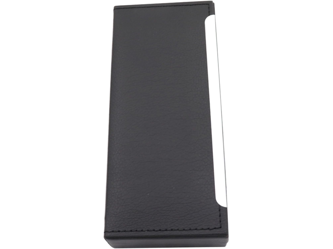 Estuche De Presentación Para Bolígrafo Unique En Piel Negra Con Forro Flocado.