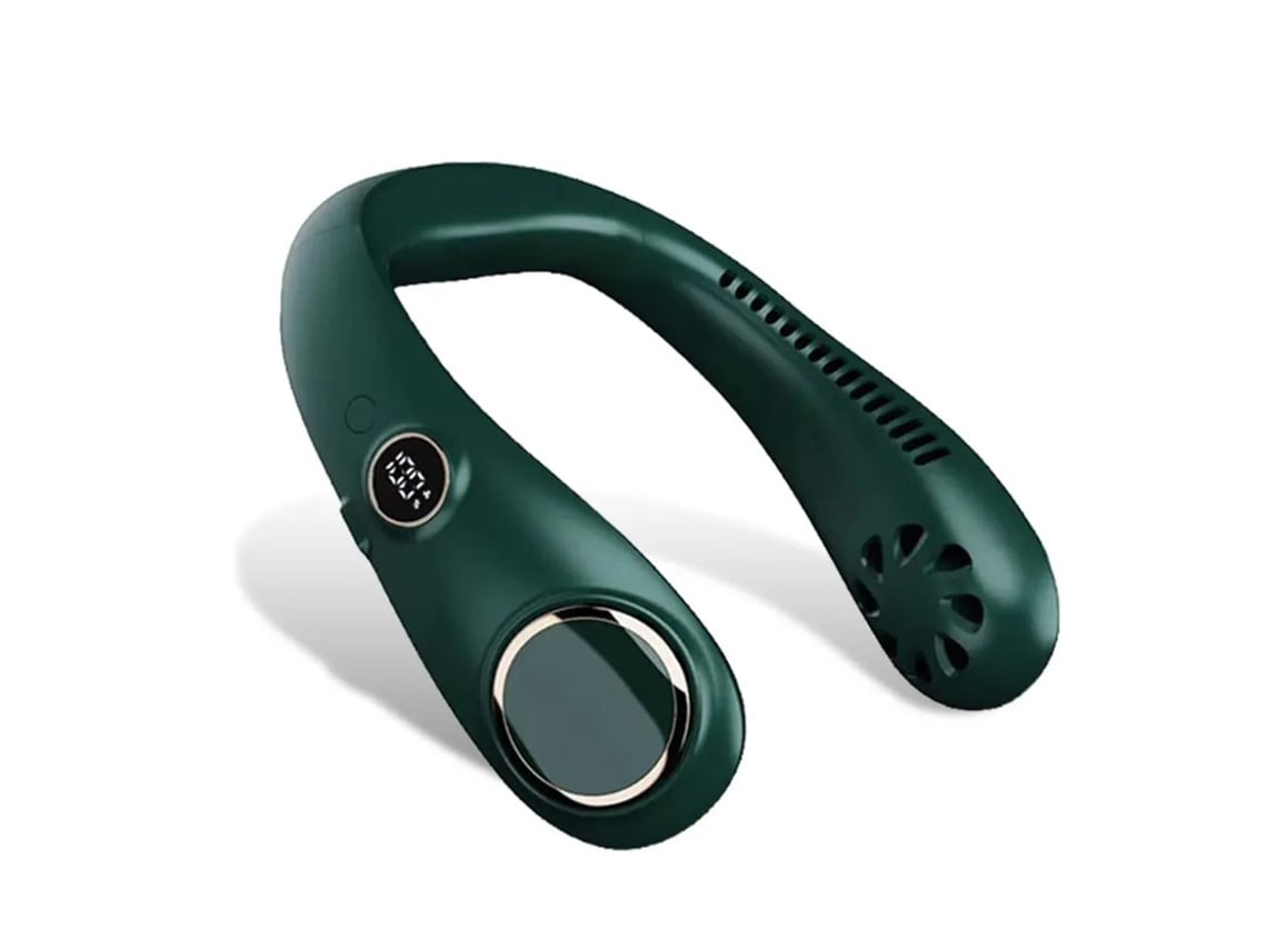 Ventilador portátil Bisbisou N20 con ajuste de 3 velocidades, color verde USHION