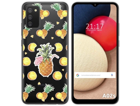 Carcasa Samsung Galaxy A02s TUMUNDOSMARTPHONE Dibujos Transparente Multicolor
