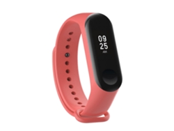 Correa de silicona compatible con Xiaomi Band 25x1x2 cm. Color rosa.