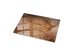 Tablero de mesa rectangular de Espelharte (100 x 70 cm - Diseño de madera natural - Marrón)